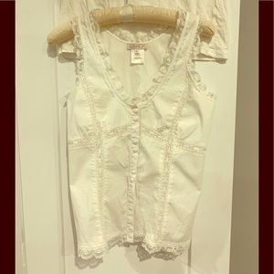 Stretch cotton cami top